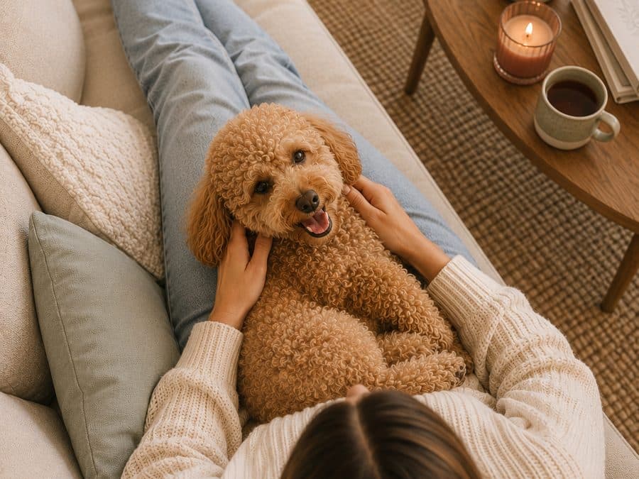 Caniche protagonista de una lectura AstroPet
